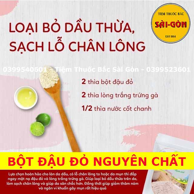 500g Bột Đậu Đỏ Nguyên Chất Nhà Làm