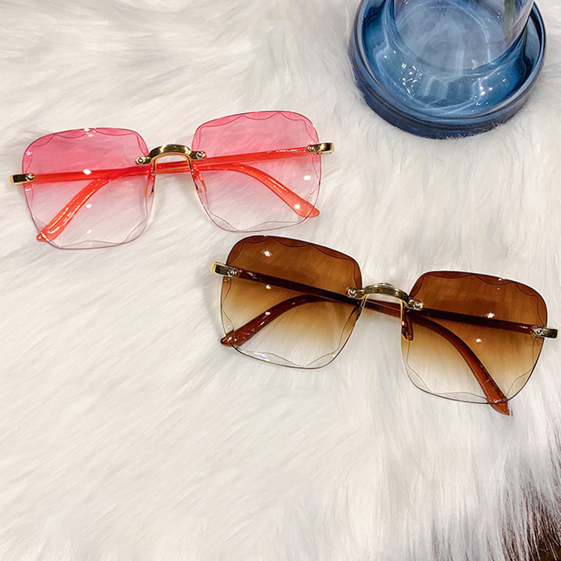 Beautycoco🍊Kính Râm Thời Trang Không Vành Chống Tia UV400 Dành Cho Nữ