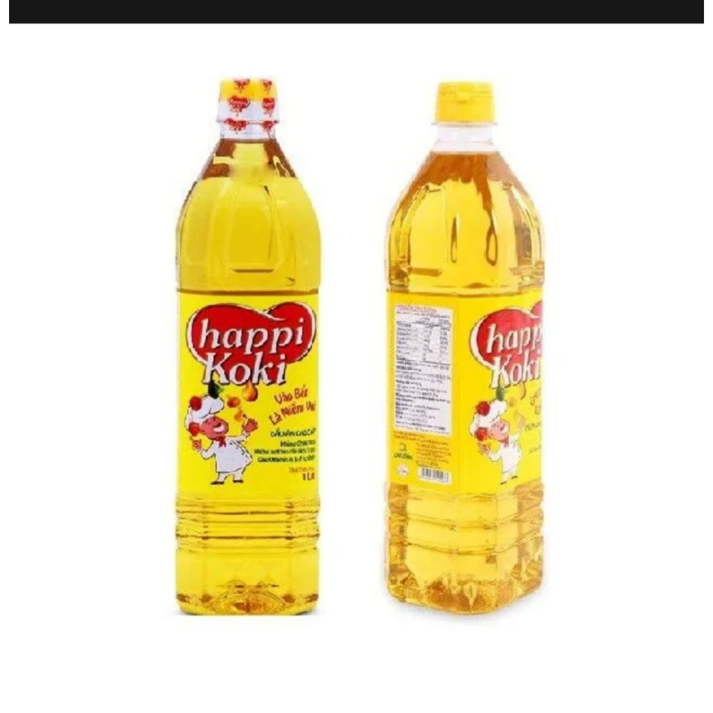 Dầu ăn Happi Koki 1L, Dầu ăn giá rẻ