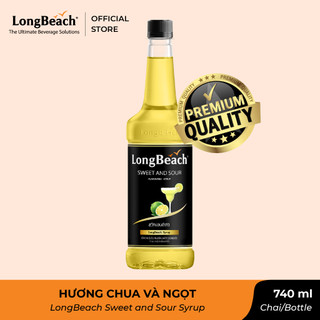 Siro Chanh Vị Chua Ngọt - LongBeach Sweet And Sour Flavoured Syrup 740ml