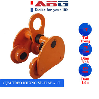 Rùa Kéo Tay ABG Cụm Móc Treo Palang Không Xích 1T Tấn Giúp Treo Palang, Tời Chuyên Dụng
