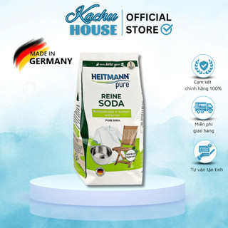 Bột tẩy rửa đa năng HEITMANN Reine Soda 500g, tẩy rửa dụng cụ nhà bếp sạch dầu mỡ, ngâm quần áo, không mùi, an toàn