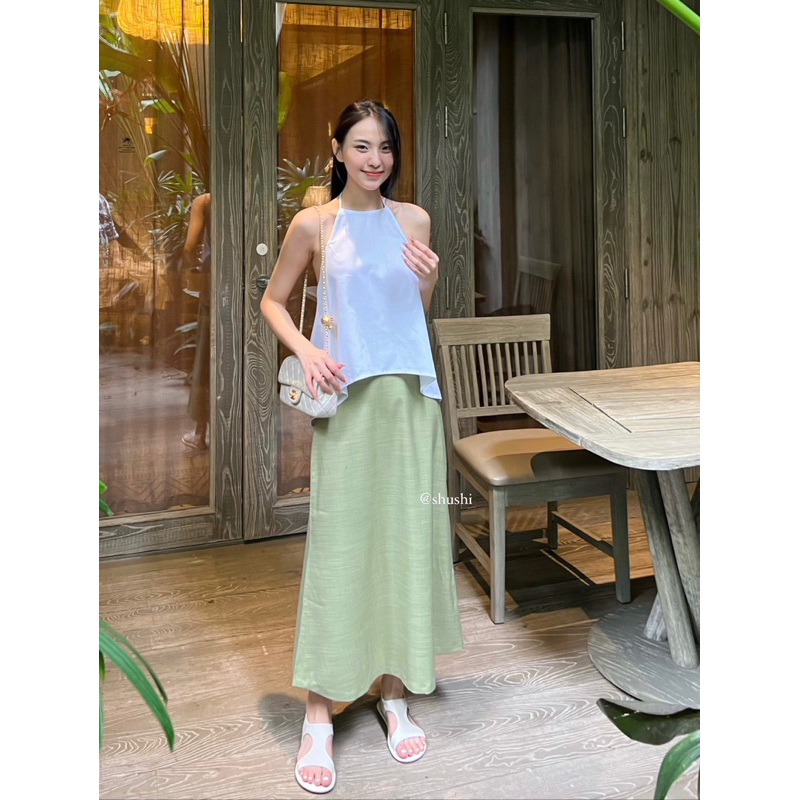 𝐌𝐚𝐧𝐠𝐨 𝐒𝐤𝐢𝐫𝐭 - Chân Váy Xuông Đơn Giản Không Nhăn