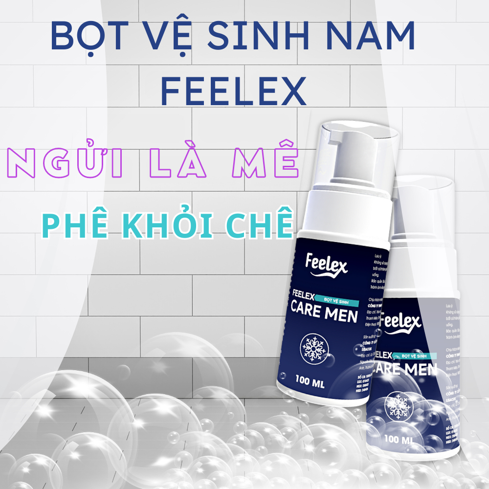 Dung dịch vệ sinh nam giới dạng bọt tuyết Feelex Performa Cool - 100ml