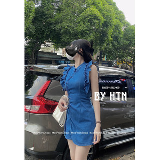 set áo kèm short jeans, SET OTIS, set đồ cá tính - kiểu sườn xám cách điệu