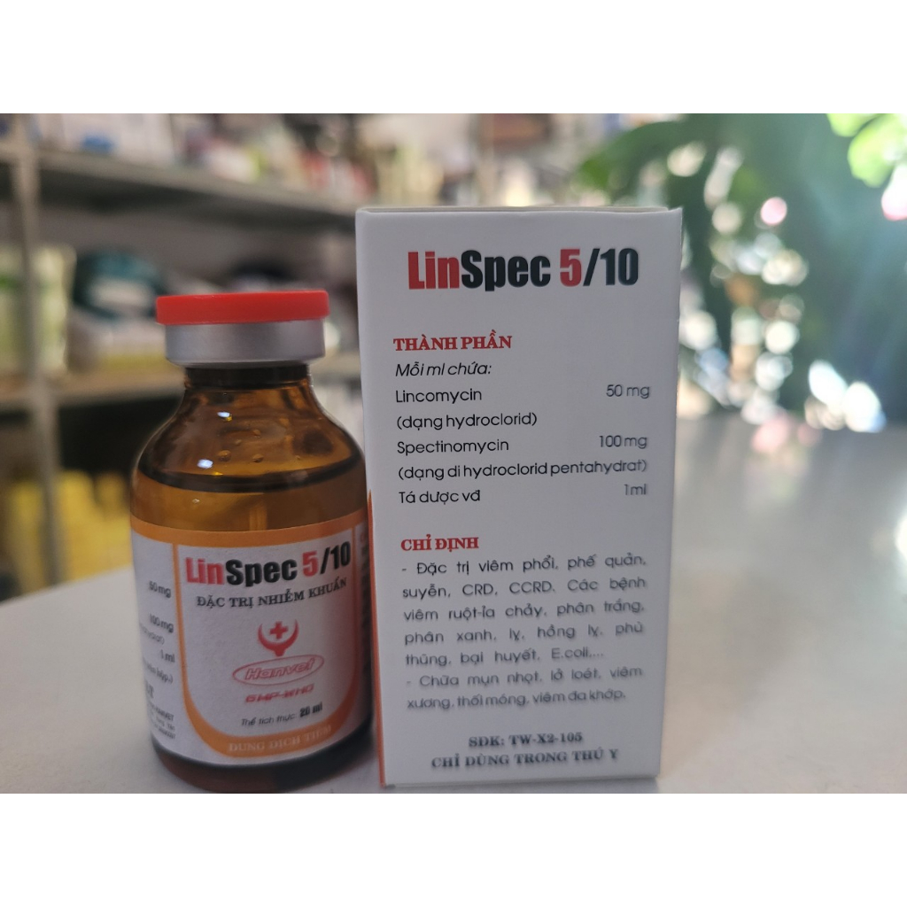 Linspec 5/10 - 20ml & 100ml,  dùng trong thú y