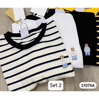 Set 3 áo Phông Chất Coton Mềm 1707SA