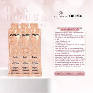 Mặt nạ phục hồi tóc cấp tốc Amika Flash Instant Shine Hair Mask 20ml