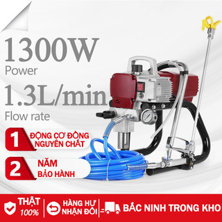 Máy phun sơn công nghiệp 1800w, máy phun phun sơn chuyên dụng có thể phun được hầu hết các loại sơn -bảo hành 1 năm