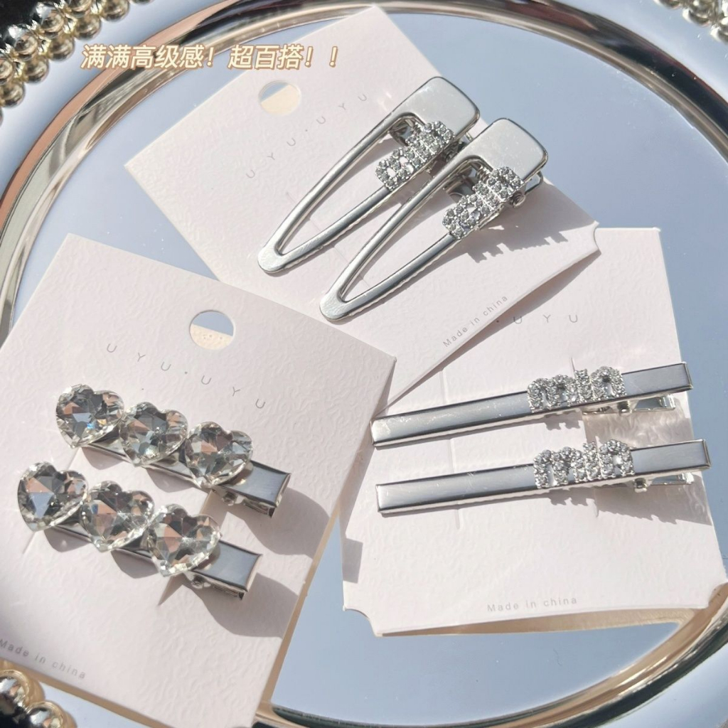 Kẹp tóc kim loại đính đá cao cấp nhiều mẫu đính hot trend Cley