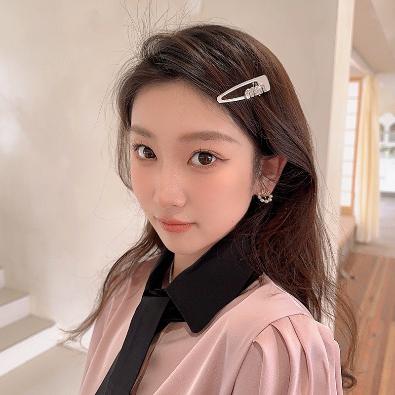 Kẹp tóc kim loại đính đá cao cấp nhiều mẫu đính hot trend Cley