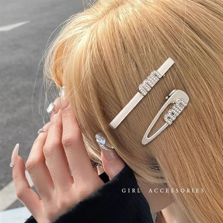 Kẹp tóc kim loại đính đá cao cấp nhiều mẫu đính hot trend Cley