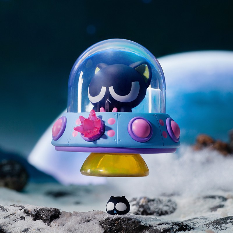 Ting138 Mô hình La Tiểu Hắc Galaxy Luoxiaohei phiên bản du hành vũ trụ Blindbox hộp mù sưu tầm blind box