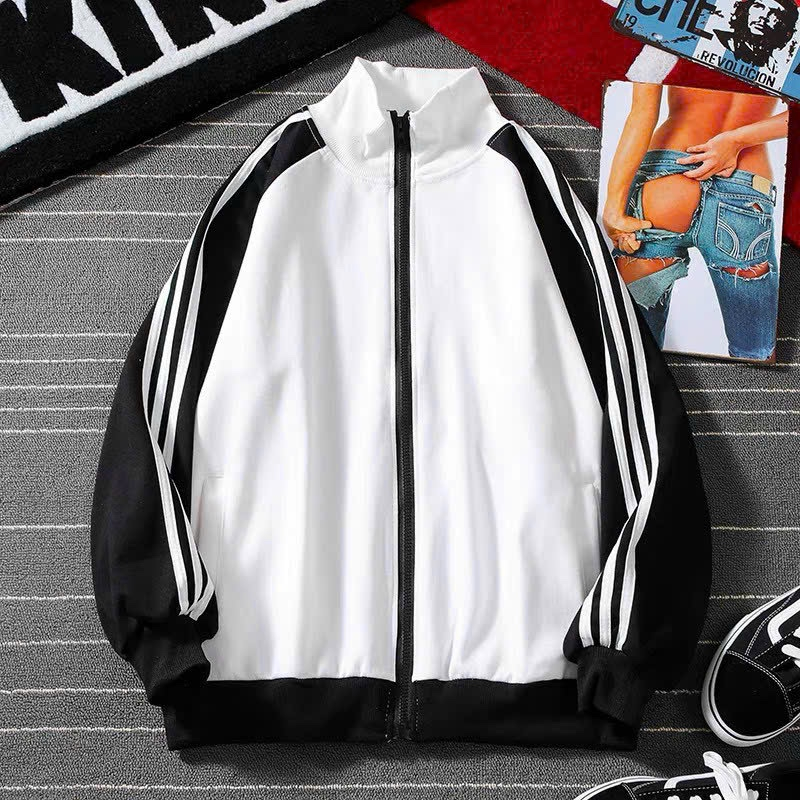 Áo Khoác Thun Mát Mện Mịn Nam Nữ Chạy Sọc 3 Viền Mẫu Mới