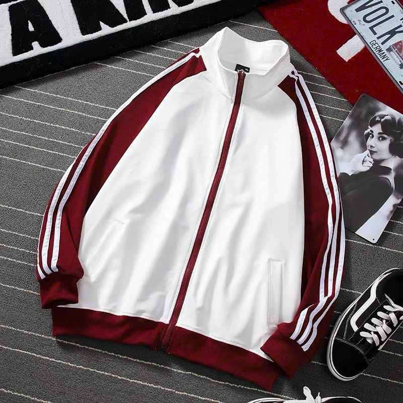 Áo Khoác Thun Mát Mện Mịn Nam Nữ Chạy Sọc 3 Viền Mẫu Mới