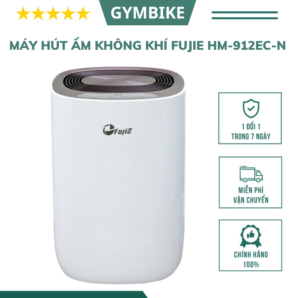 Máy hút ẩm không khí FujiE HM-912EC-N công suất hút ẩm 12L/ ngày, có khóa trẻ em công nghệ Nhật Bản bảo hành 2 năm
