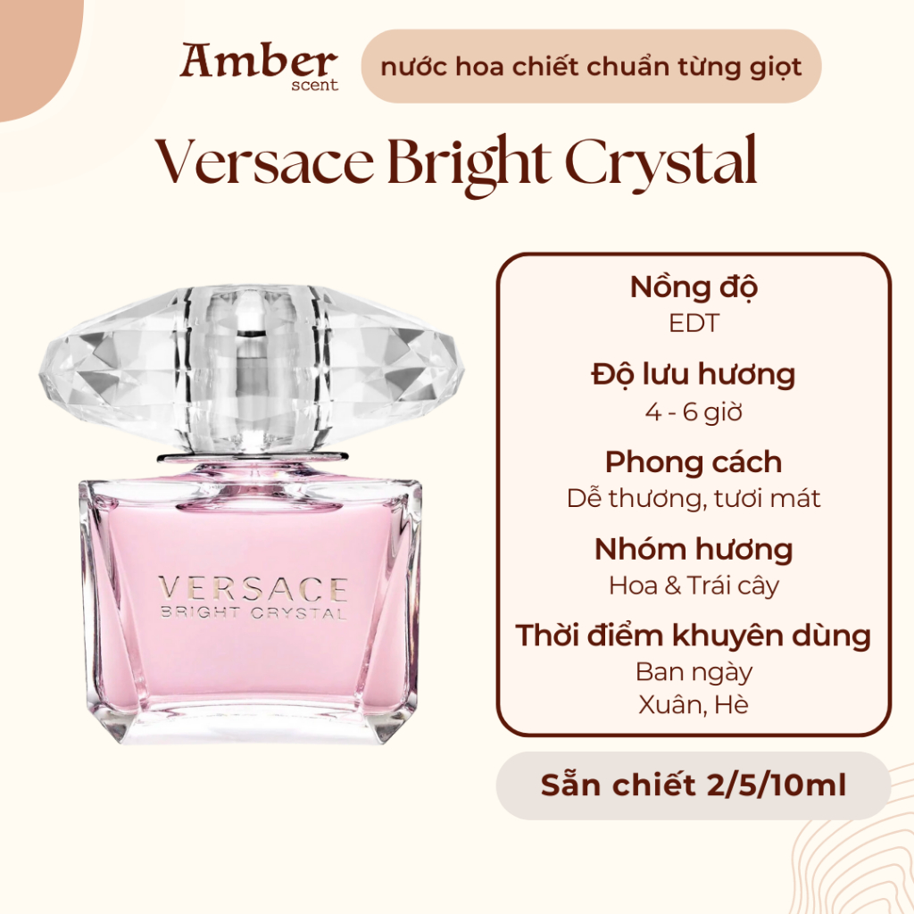 Mẫu thử nước hoa nữ Ver.sac Bright Crystal EDT