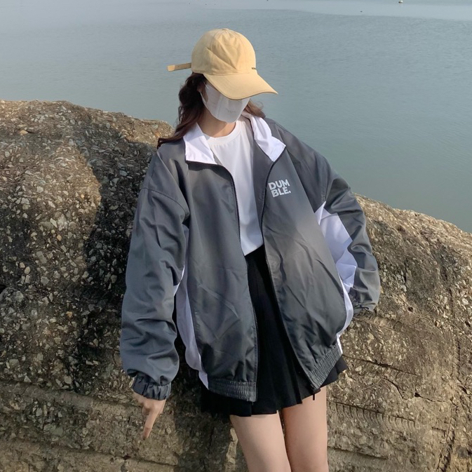 Áo khoác dù 2 lớp form rộng unisex nam nữ DUMBLE TÚI KHOÁ V3 - Homies.saigon