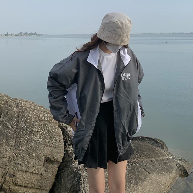 Áo khoác dù 2 lớp form rộng unisex nam nữ DUMBLE TÚI KHOÁ V3 - Homies.saigon