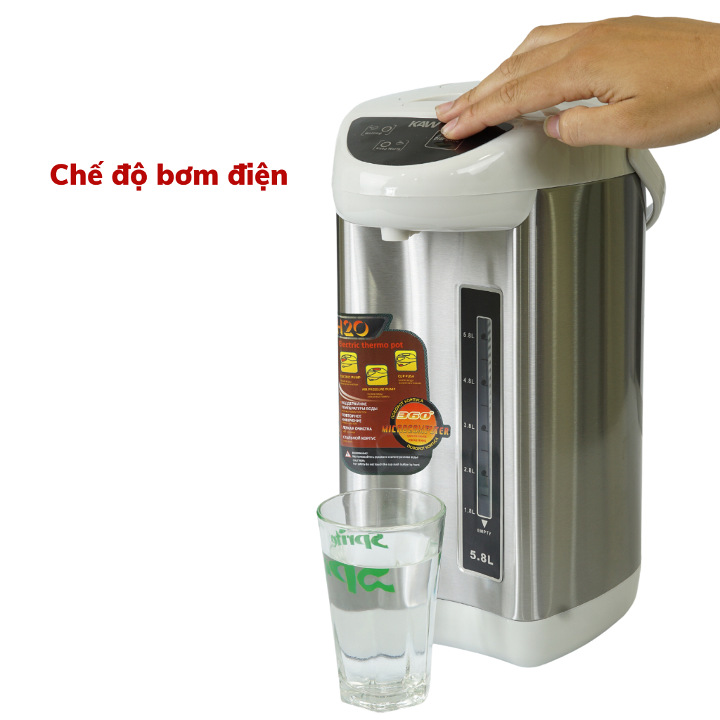 Bình thủy điện KAW 5.8L, bình đun nước giữ nhiệt dung tích lớn - An toàn, Giữ nhiệt lâu - Bảo hành chính hãng 12 tháng | BigBuy360 - bigbuy360.vn