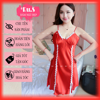 [ FreeShip - HÀNG LOẠI I Siêu Đẹp] Đầm ngủ phi lụa cao cấp VNP112 - đồ ngủ đẹp