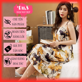 [Siêu Phẩm - Sang Chảnh]Váy ngủ lụa satin sexy- váy ngủ ren lụa siêu đẹp B1038