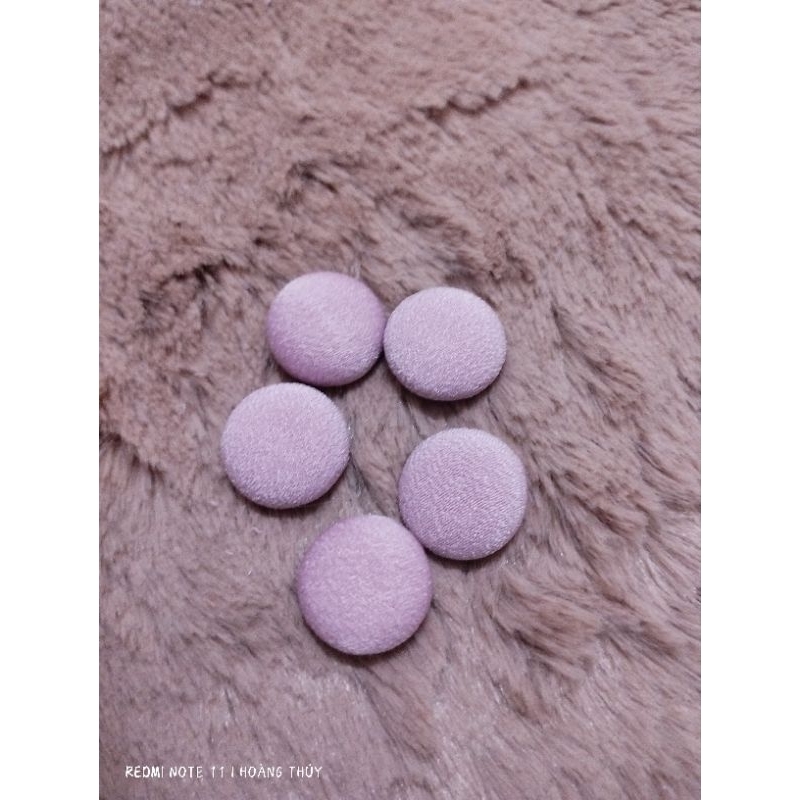 Combo 10 cúc bọc vải 16mm nhiều màu đính nút cài, trang trí, làm handmade