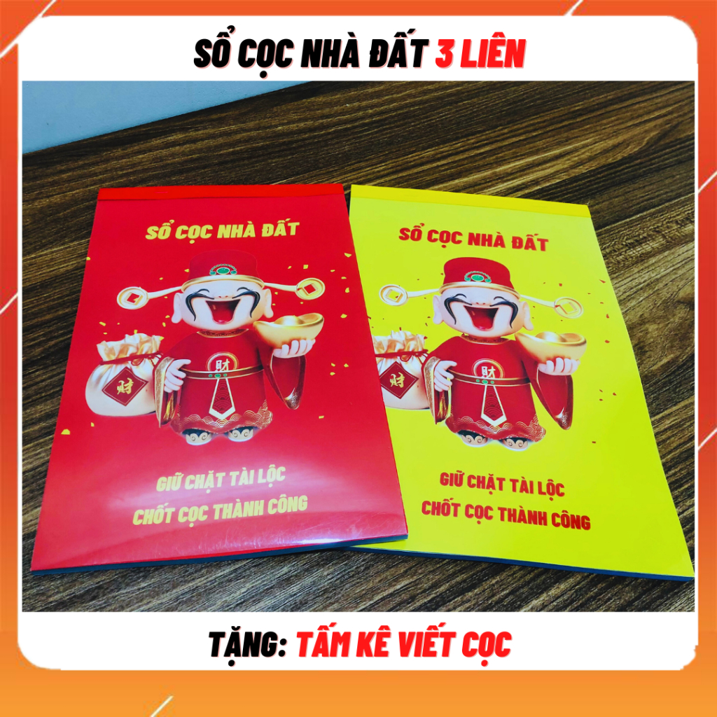 Sổ đặt cọc nhà đất 3 liên