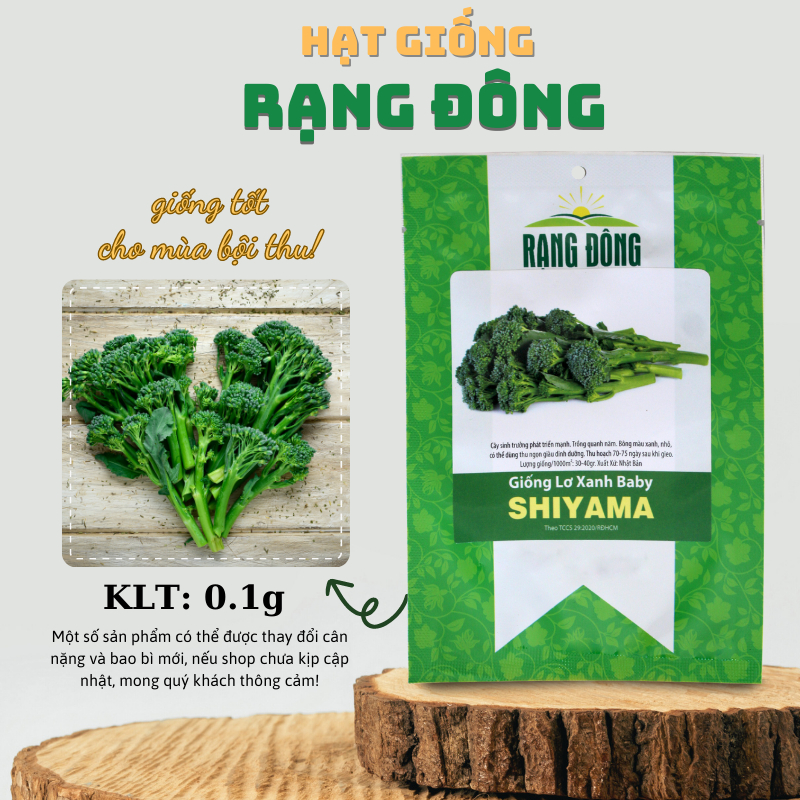 Hạt giống Súp Lơ Baby xanh (bông cải baby) chịu nhiệt tốt, ít sâu bệnh, trồng quanh năm - Hạt giống Rạng Đông