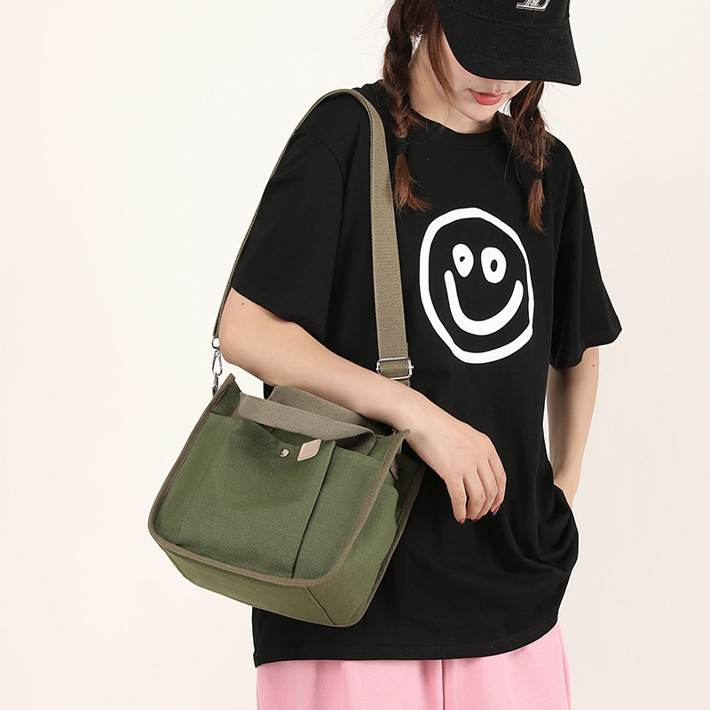 Túi xách nữ cao cấp, vải canvas, túi đeo chéo TXG189