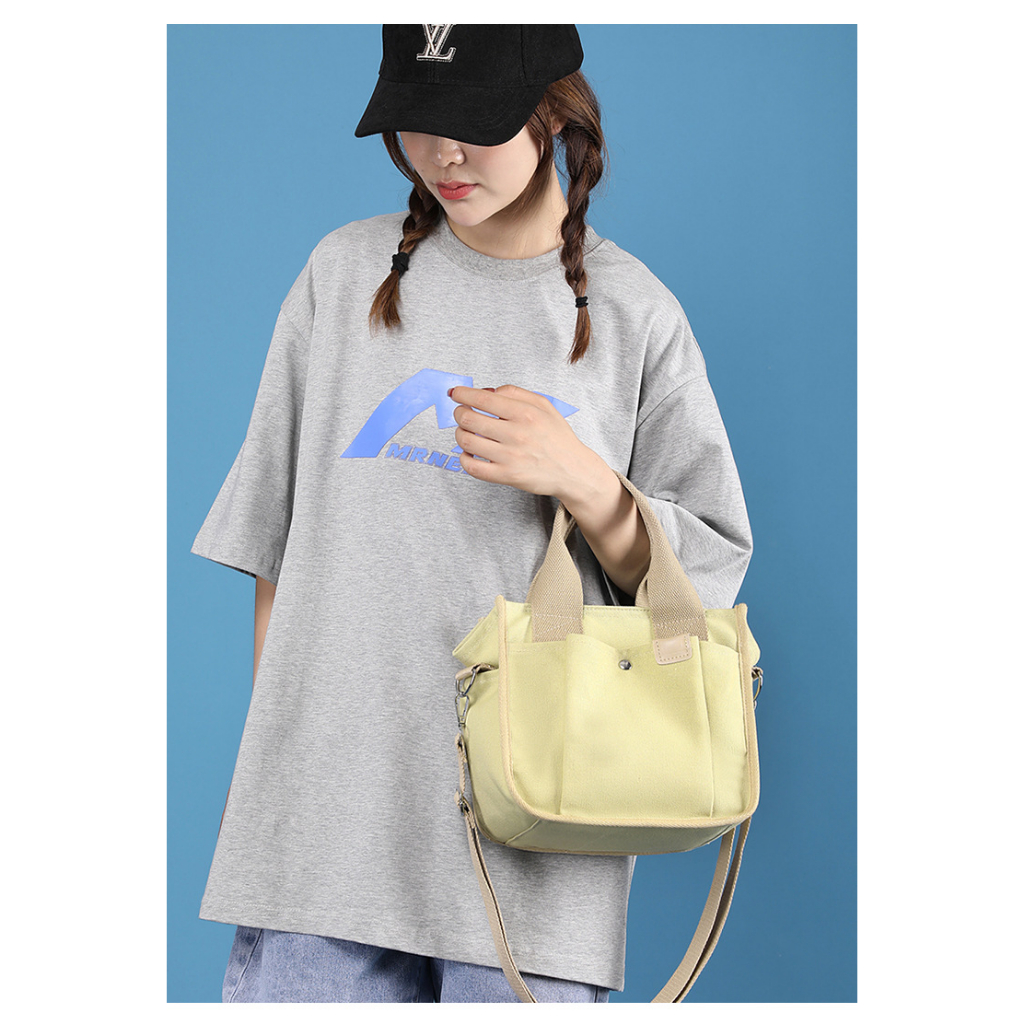 Túi xách nữ cao cấp, vải canvas, túi đeo chéo TXG189