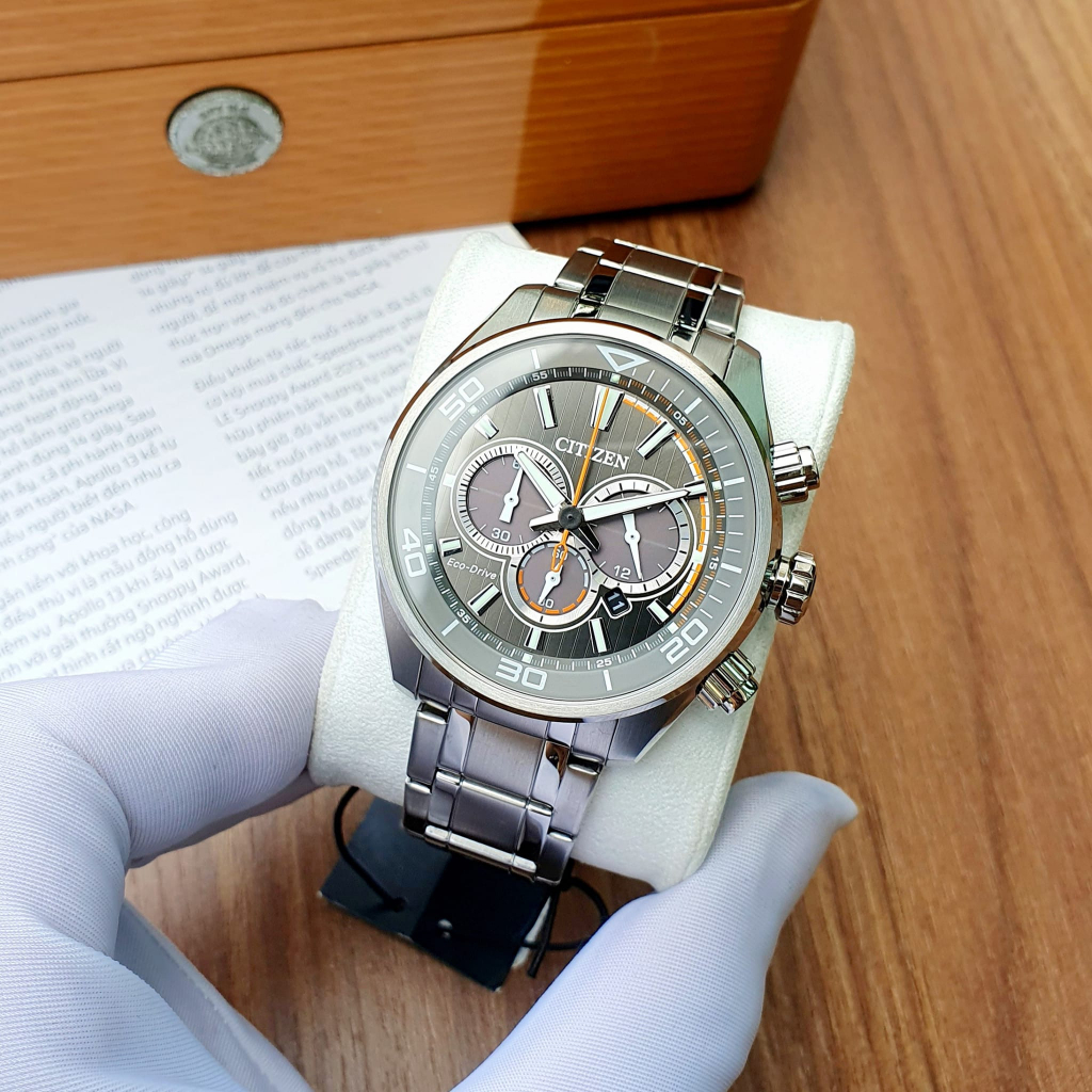 Đồng Hồ Nam CITIZEN Eco-drive CA4330-57H Chính Hãng Tặng Dây Da Cao Cấp