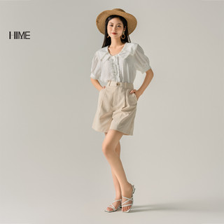 Áo sơ mi trắng tay bồng hime h288bf1a0223