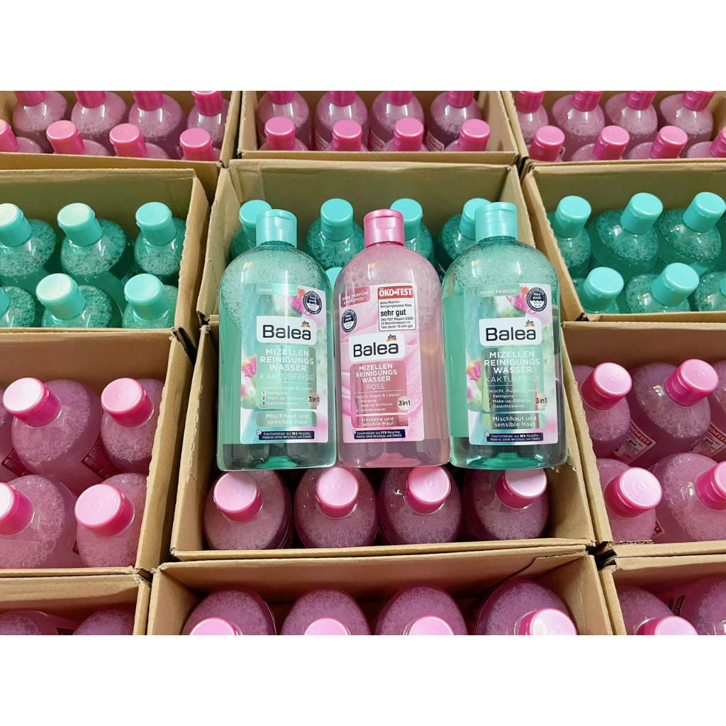 Nước Tẩy Trang Balea 3in1 Giúp Làm Sạch, Tẩy Trang Và Nước Hoa Hồng Dưỡng Da 400ml - KachuHouse