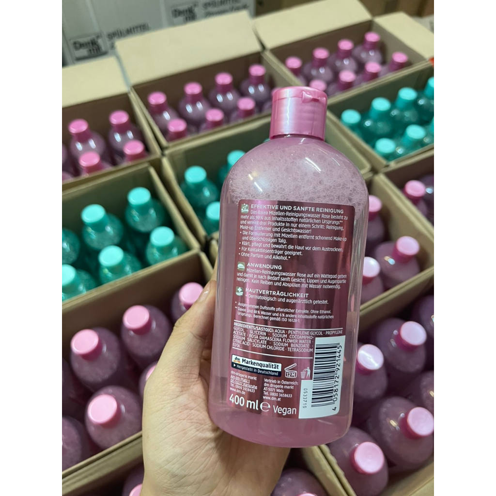 Nước Tẩy Trang Balea 3in1 Giúp Làm Sạch, Tẩy Trang Và Nước Hoa Hồng Dưỡng Da 400ml - KachuHouse