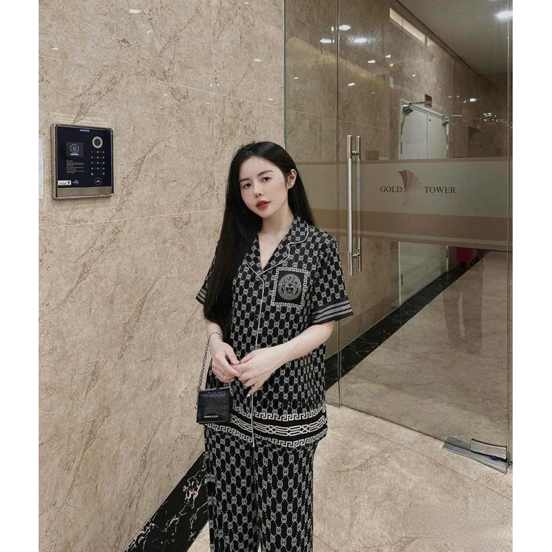 BỘ PYJAMA DÀI QUẢNG CHÂU CAO CẤP MÃ 2023-07