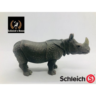 Mô hình động vật , đồ chơi con vật Schleich chính hãng Tê giác Ấn Độ 14183 - Schleich House