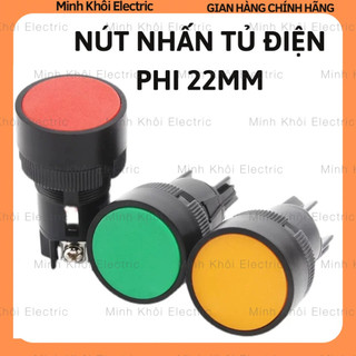 Nút nhấn nhả phi 22,nút nhấn tủ điện chống nước, nút nhấn giữ, nút ấn nhả, nút ấn giữ 22mm
