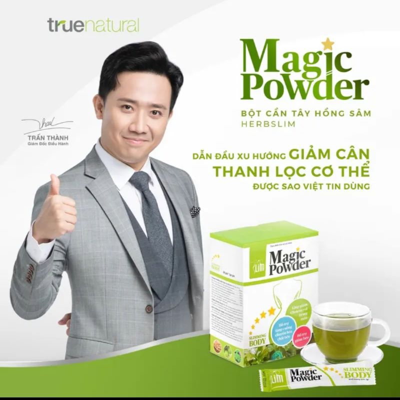Combo 3 Hộp Cần Tây Hồng Sâm Herbslim Magic Powder