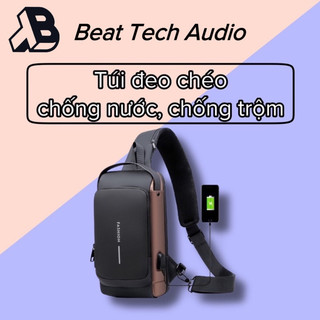 Túi đeo chéo,Túi đeo vai chống nước, chống trộm, tích hợp cổng sạc USB - Fashion  L