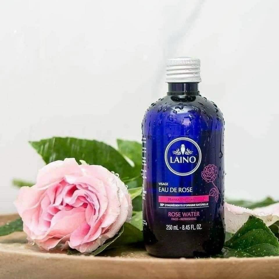 Nước hoa hồng thuần chay chưng cất Laino Eau De Rose 250ml từ Pháp Chai Trầy