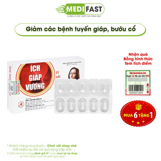 Ích Giáp Vương - Mua 6h tặng 1h bằng tem tích điểm - hỗ trợ giảm u bướu cổ, tuyến giáp, thiếu iod từ thảo dược