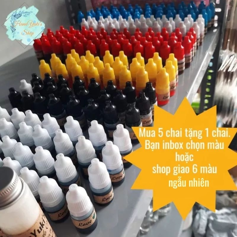 Tinh màu pha Resin  không mùi, lên màu chuẩn đẹp dùng trong Epoxy Resin