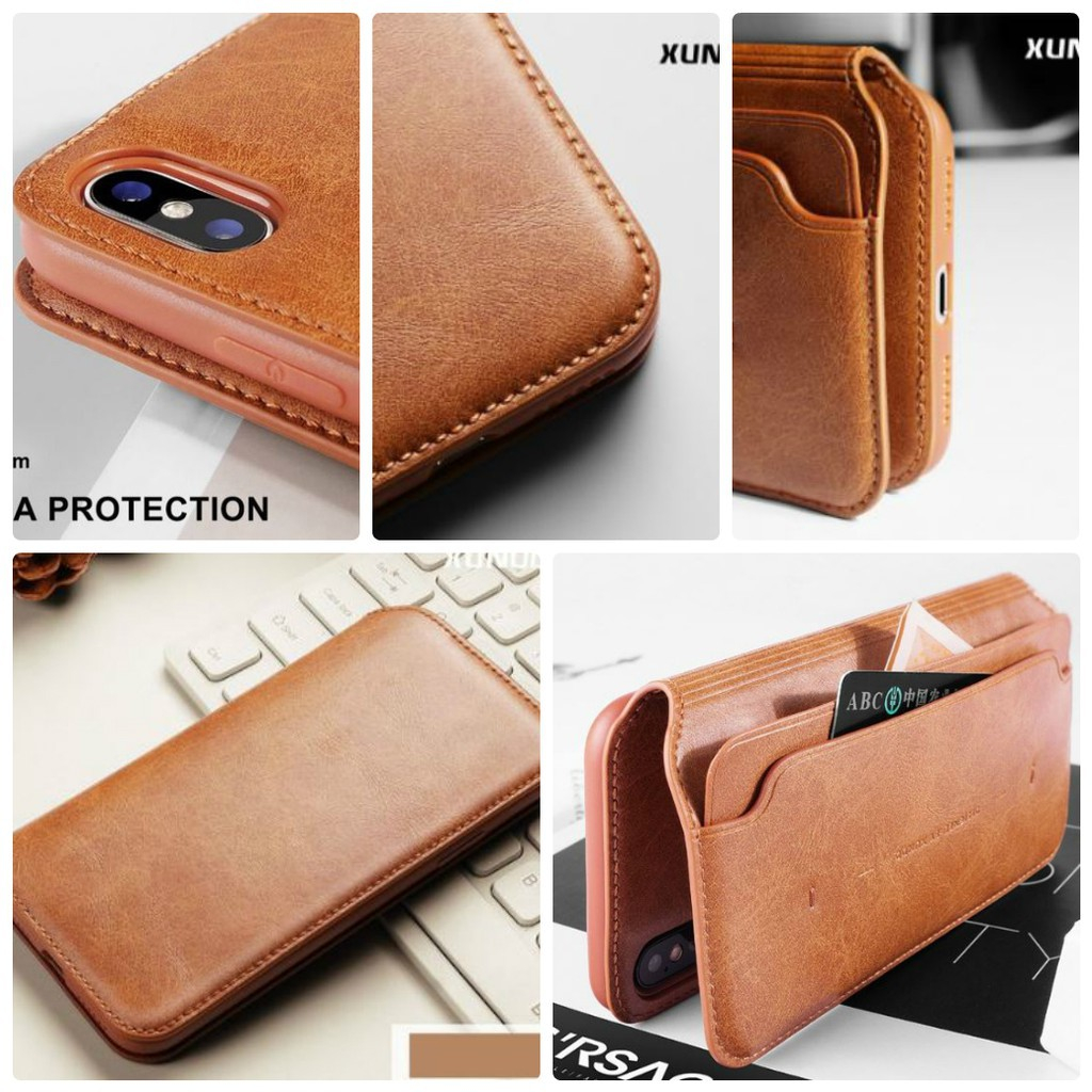 Bao da cho Samsung S22 Ultra,S22 Plus,S23 Plus,S23 Ultra chính hãng Xundd có ngăn cài thẻ