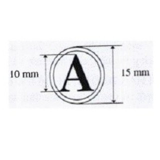 Con dấu chữ "A" (Chuẩn thông tư 24 Bộ Công An)
