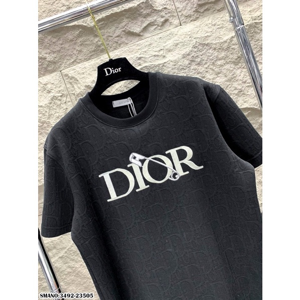 Áo Thun Diior Nam Nữ Dập Vân Nổi, Aó Phông Chữ Diorr Thêu Chất Liệu Cotton Thoáng Mát