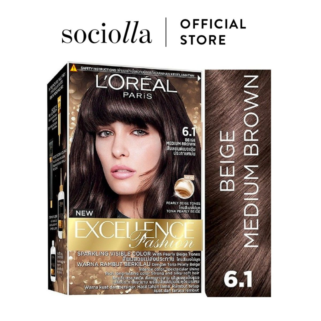 Kem Nhuộm Dưỡng Tóc Loreal Paris Excellence Fashion Nâu Lạnh