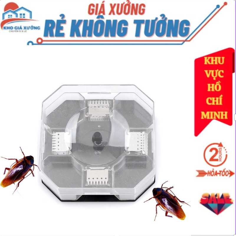Dụng Cụ Bẫy Gián Thông Minh Siêu Tiện Lợi Không Dùng Hóa C.hất - Hộp Bẫy Gián Chuyên Dụng An Toàn