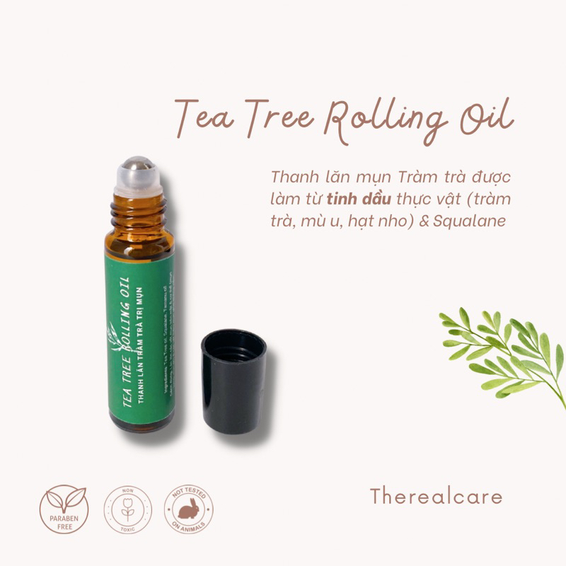 🌿THANH LĂN MỤN TRÀM TRÀ🌿(TEA TREE ROLLING OIL) |FREESHIP|