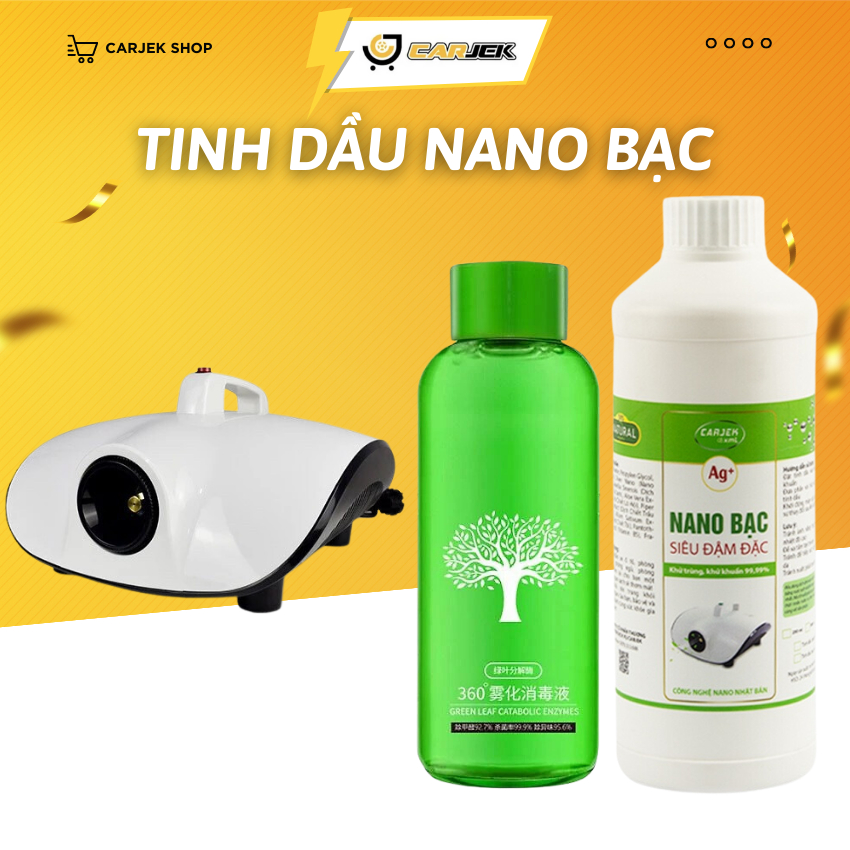 Tinh dầu NANO BẠC cho máy phun khử khuẩn🔥Diệt khuẩn, loại trừ ẩm mốc trên xe hơi 🔥Dung dịch Nano bạc khử khuẩn khử mùi